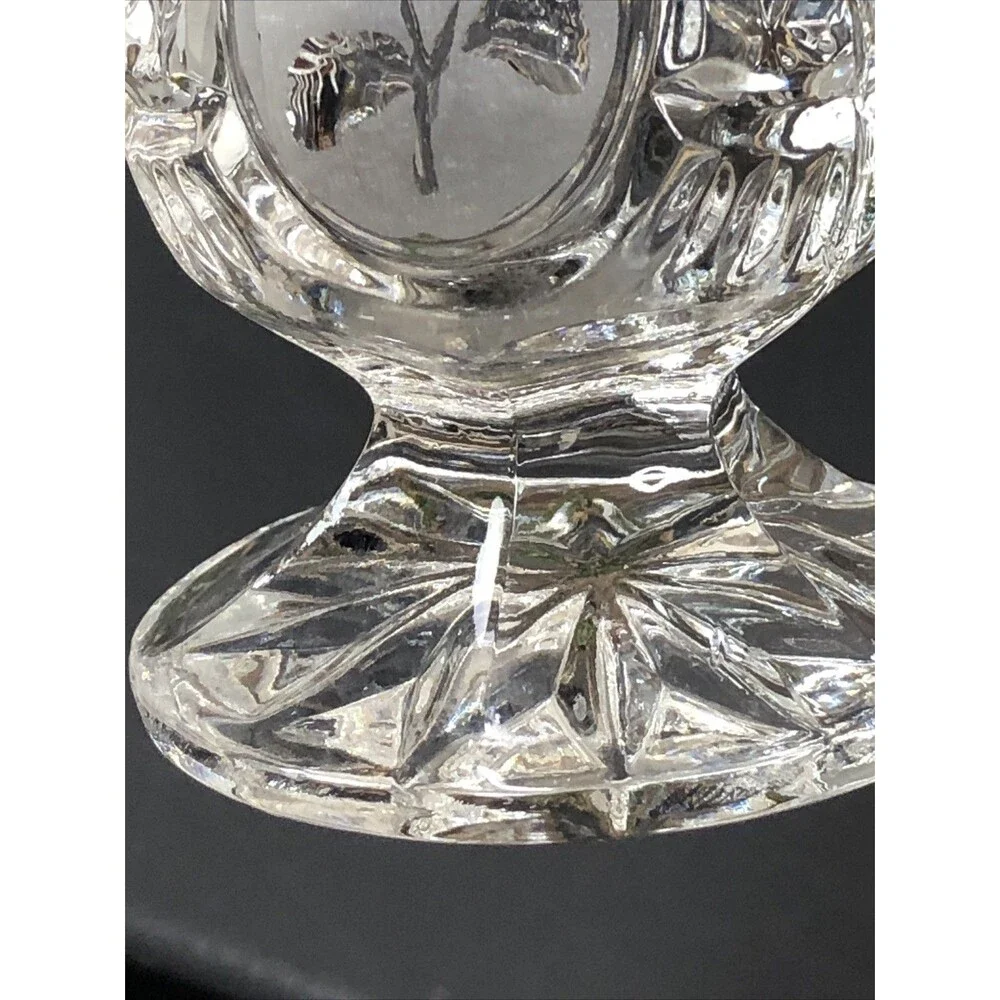Vintage Zajecar 24% Lead Crystal Footed 4 3/4